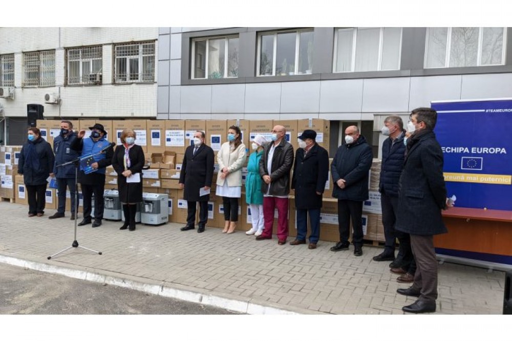 Un lot de echipamente medicale donate de UE, OMS și Guvernul Germaniei a ajuns la Chișinău